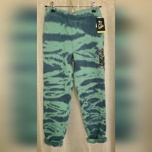 Art Class Girls Joggers Pants Size XL 14-16 Tie Dye Fleece Green Blue